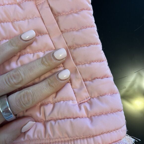 Lilly Pulitzer Girl's Pink Puffer Vest Size M Fringe Girly‎ - Picture 4 of 5